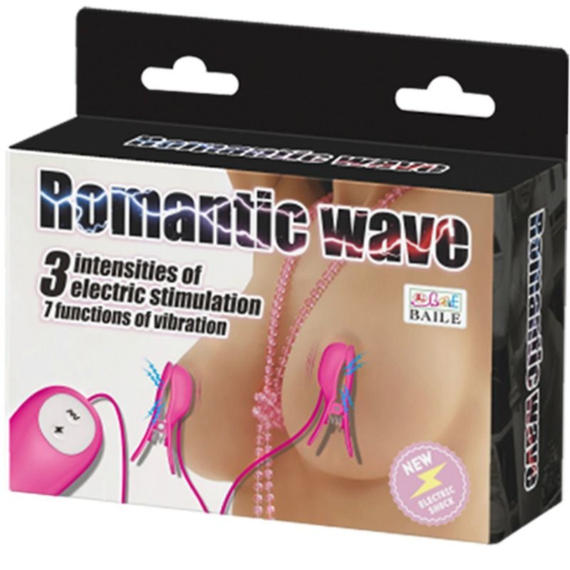 BAILE - ROMANTIC WAVE PIZAS CON VIBRACION Y ELECTROSHOCK FUCSIA - Kanerotika SL