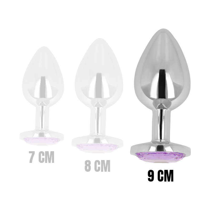 OHMAMA - PLUG ANAL CON CRISTAL VIOLETA 9 CM - Kanerotika SL