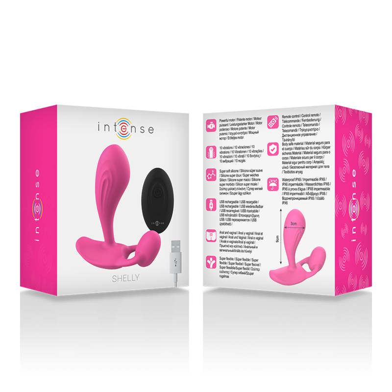 INTENSE - SHELLY PLUG ANAL CONTROL REMOTO ROSA - Kanerotika SL