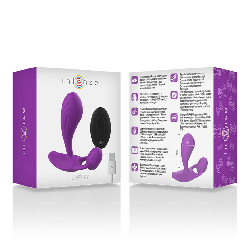 INTENSE - SHELLY PLUG ANAL CONTROL REMOTO MORADO - Kanerotika SL