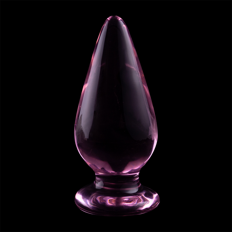 NEBULA SERIES BY IBIZA - MODELO 4 PLUG CRISTAL BOROSILICATO 11 X 5 CM ROSA - Kanerotika SL