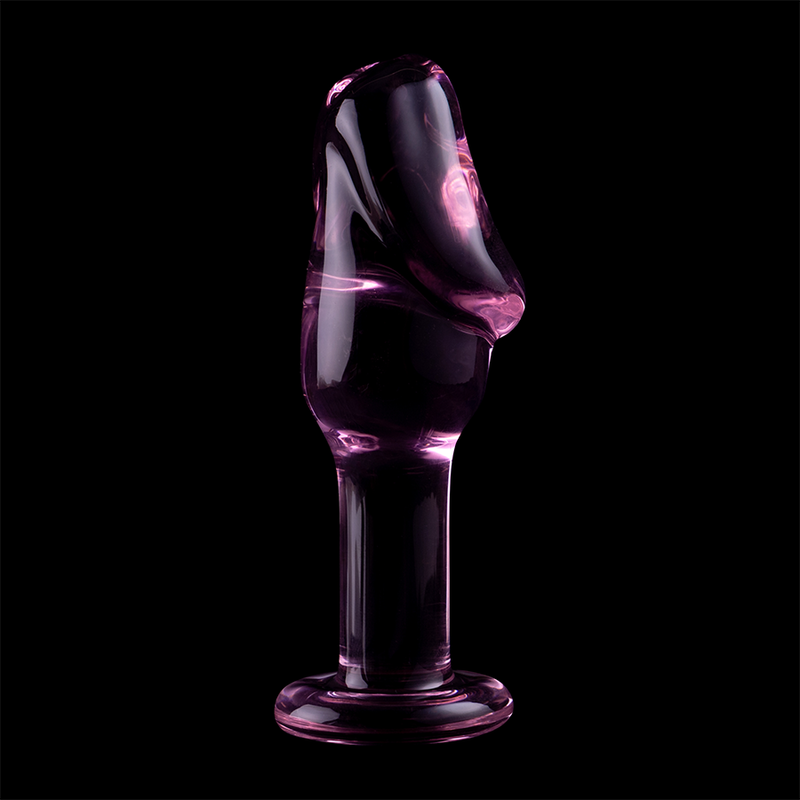 NEBULA SERIES BY IBIZA - MODELO 6 PLUG CRISTAL BOROSILICATO 12.5 X 4 CM ROSA - Kanerotika SL