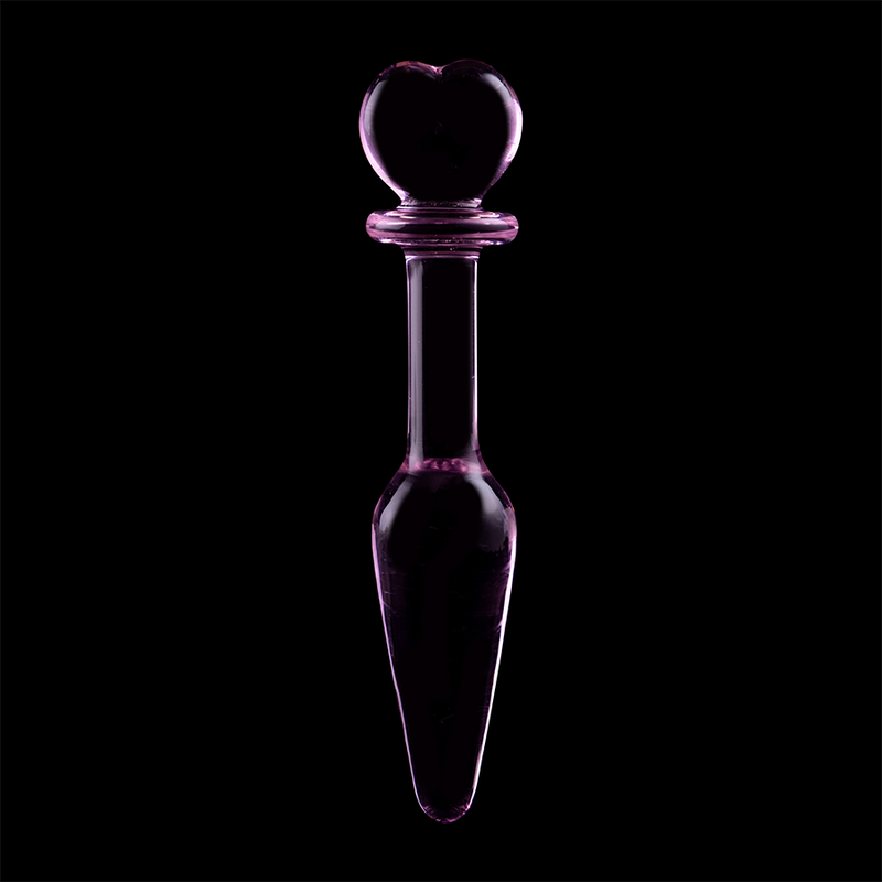 NEBULA SERIES BY IBIZA - MODELO 7 PLUG CRISTAL BOROSILICATO 13.5 X 3 CM ROSA - Kanerotika SL