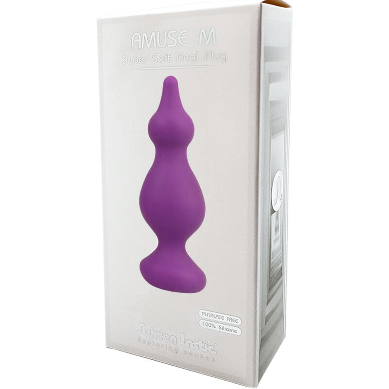 ADRIEN LASTIC - AMUSE PLUG ANAL SILICONA VIOLETA TALLA M - Kanerotika SL