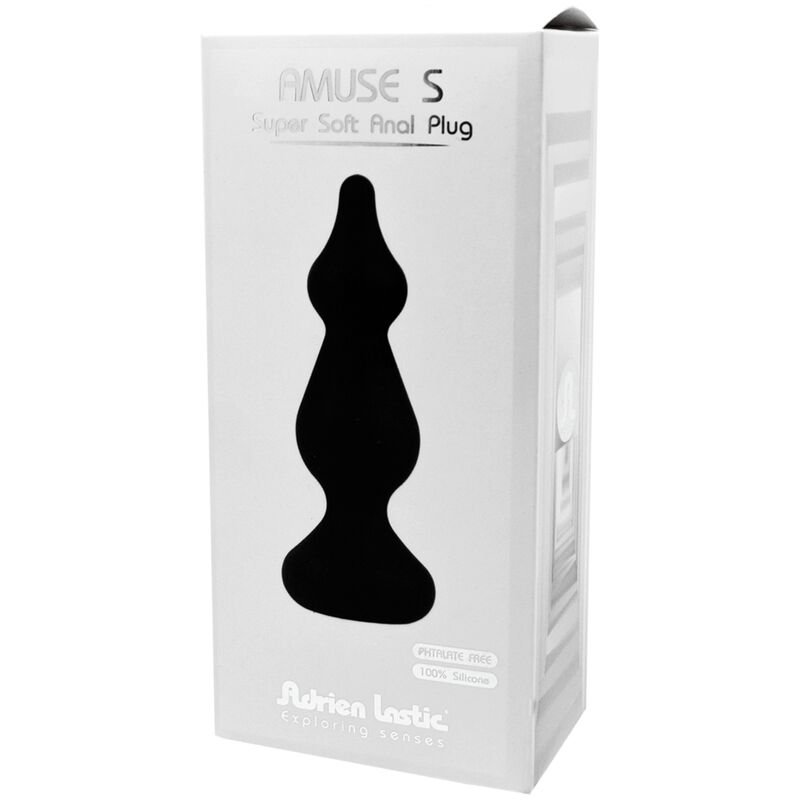 ADRIEN LASTIC - AMUSE PLUG ANAL SILICONA NEGRO TALLA S - Kanerotika SL