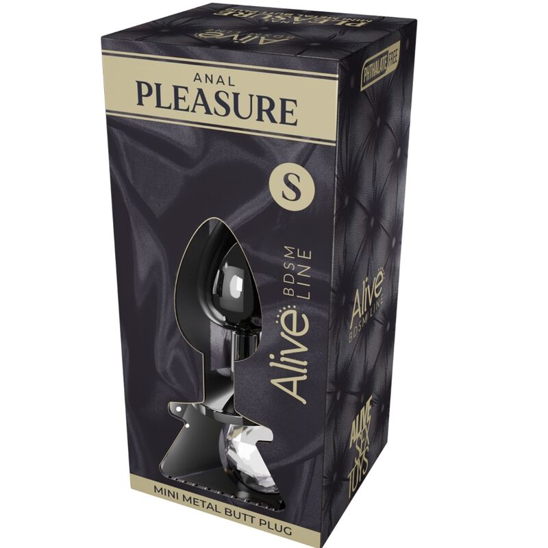 ALIVE - ANAL PLEASURE MINI PLUG METAL BLANCO TALLA S - Kanerotika SL