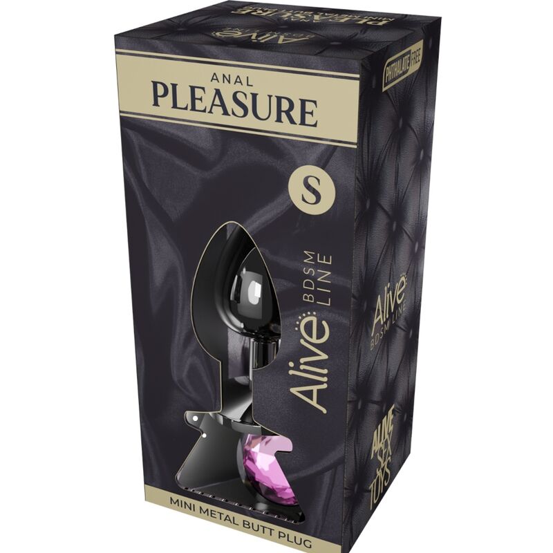 ALIVE - ANAL PLEASURE MINI PLUG METAL ROSA TALLA S - Kanerotika SL