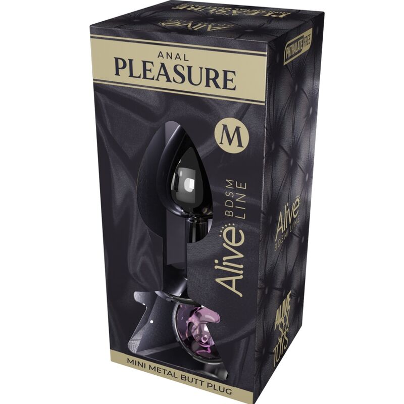 ALIVE - ANAL PLEASURE MINI PLUG METAL ROSA TALLA M - Kanerotika SL