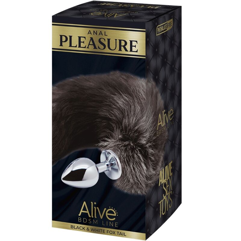 ALIVE - ANAL PLEASURE PLUG METAL COLA DE ZORRO TALLA S - Kanerotika SL