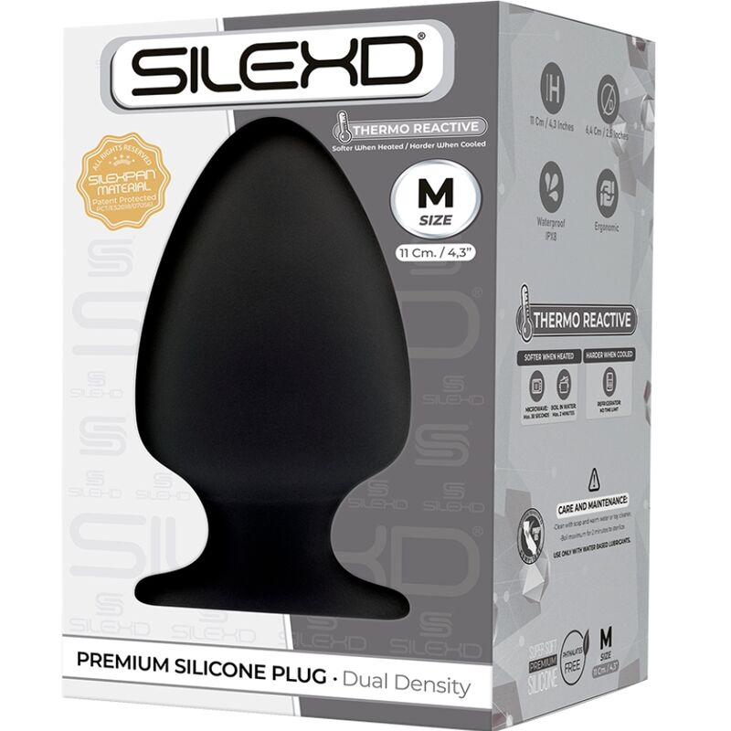 SILEXD - MODELO 1 PLUG ANAL SILICONA PREMIUM SILEXPAN PREMIUM TERMORREACTIVO TALLA M - Kanerotika SL