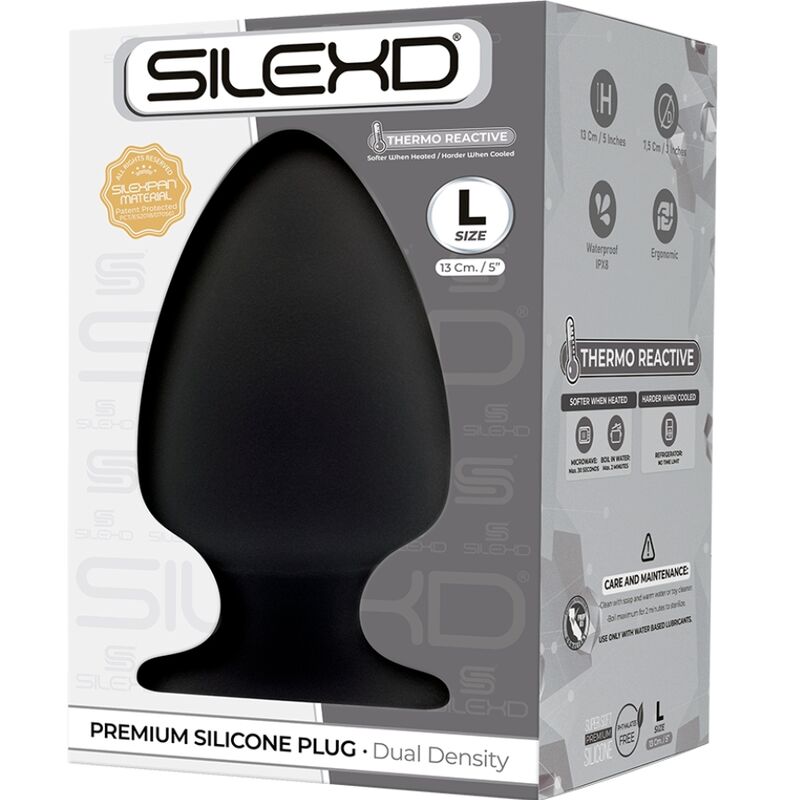 SILEXD - MODELO 1 PLUG ANAL SILICONA PREMIUM SILEXPAN PREMIUM TERMORREACTIVO TALLA L - Kanerotika SL