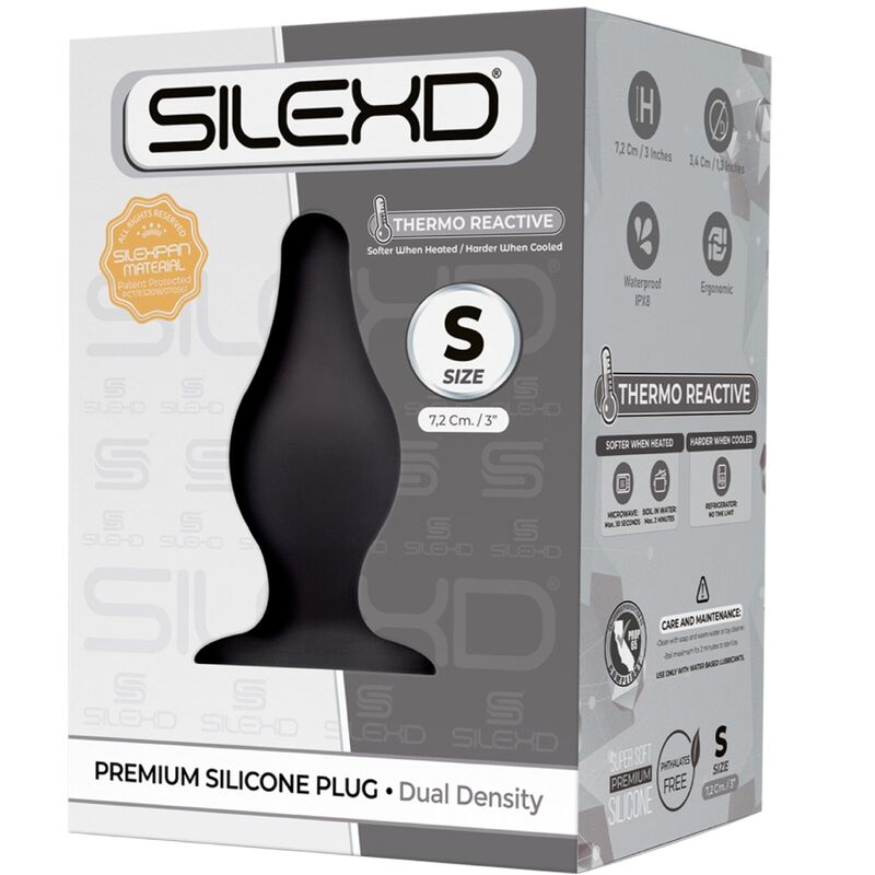 SILEXD - MODELO 2 PLUG ANAL SILICONA PREMIUM SILEXPAN PREMIUM TERMORREACTIVO TALLA S - Kanerotika SL