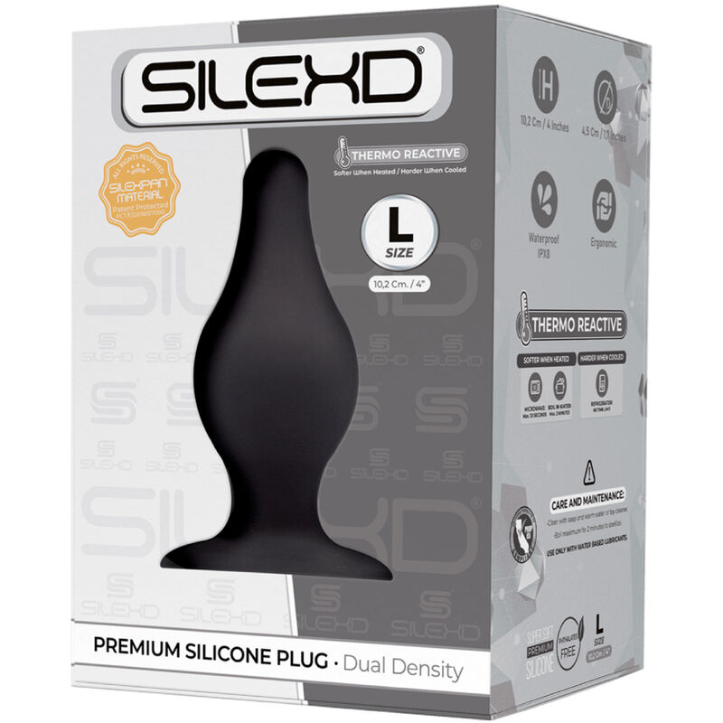 SILEXD - MODELO 2 PLUG ANAL SILICONA PREMIUM SILEXPAN PREMIUM TERMORREACTIVO TALLA L - Kanerotika SL