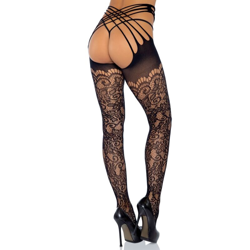 LEG AVENUE - WRAP AROUND CROTHLESS TIGHTS ONE SIZE - Kanerotika SL