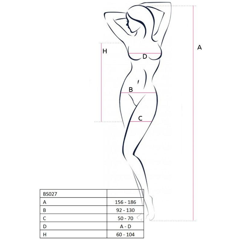 PASSION - WOMAN BS027 BODYSTOCKING ESTILO VESTIDO BLANCO TALLA UNICA - Kanerotika SL