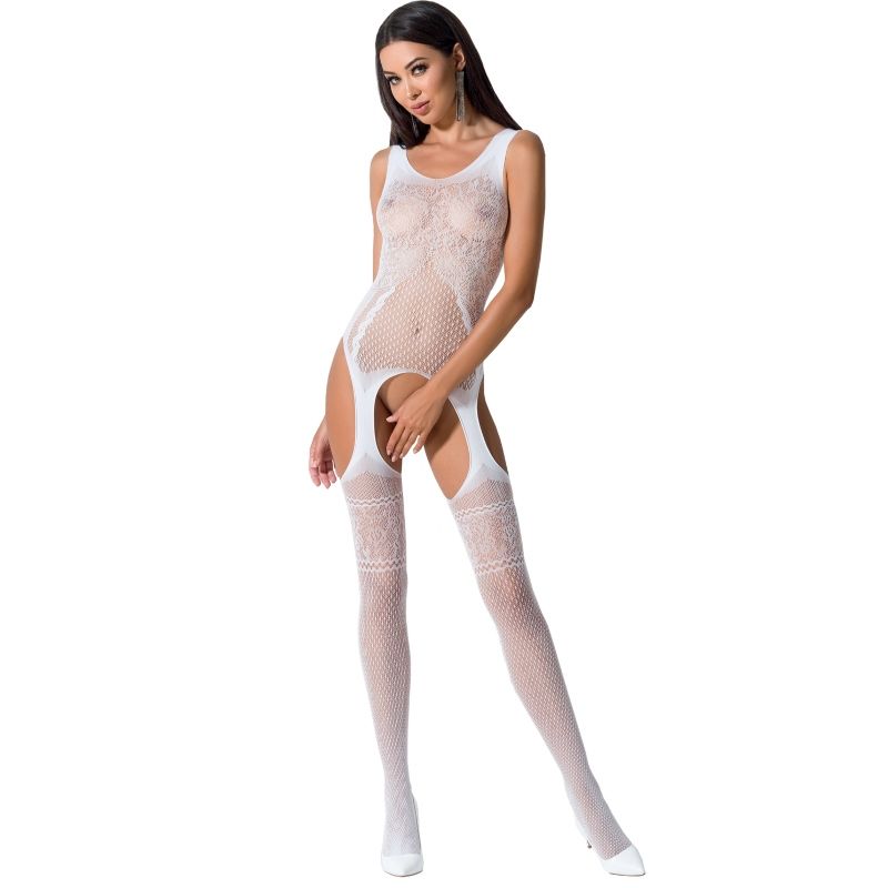 PASSION - WOMAN BS061 BODYSTOCKING BLANCO TALLA UNICA - Kanerotika SL