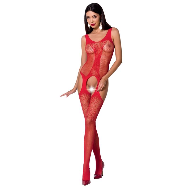 PASSION - WOMAN BS072 BODYSTOCKING TALLA UNICA ROJO - Kanerotika SL