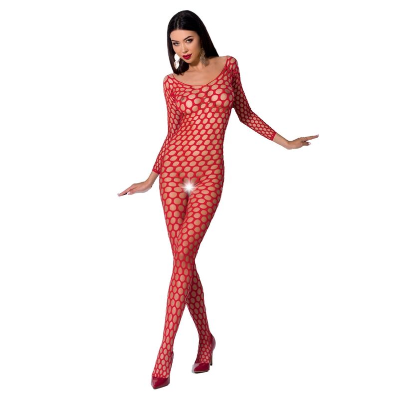 PASSION - WOMAN BS077 BODYSTOCKING TALLA UNICA ROJO - Kanerotika SL