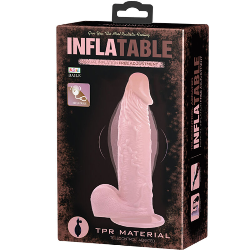 BAILE - INFLATABLE DILDO HINCHABLE REALISTICO CON VENTOSA 15 CM - Kanerotika SL