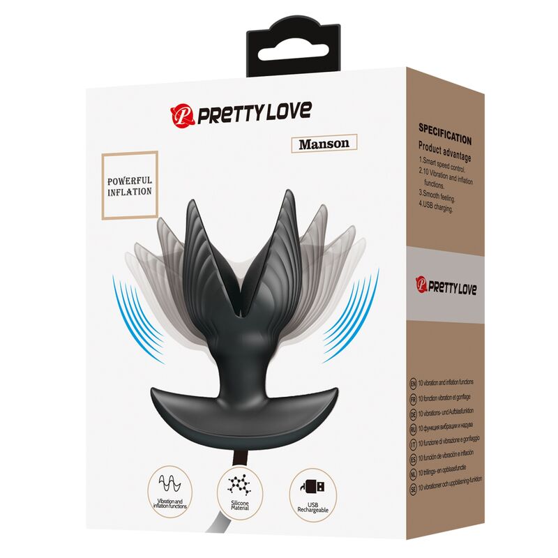 PRETTY LOVE - PLUG ANAL INFLABLE & RECARGABLE - Kanerotika SL