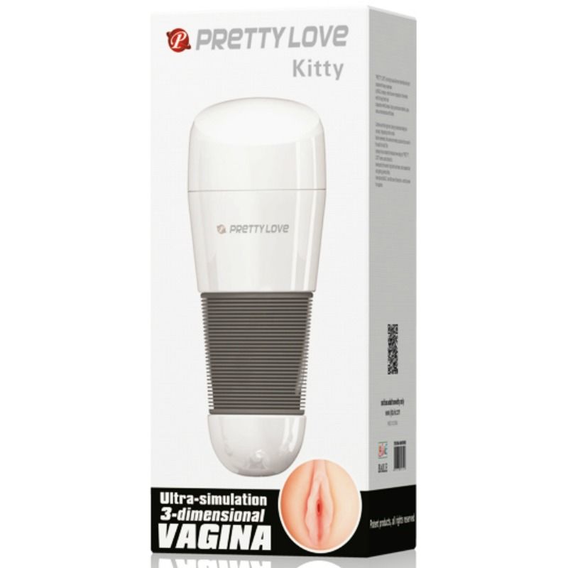 PRETTY LOVE - KITTY MASTURBADOR BLANCO VAGINA 2 - Kanerotika SL