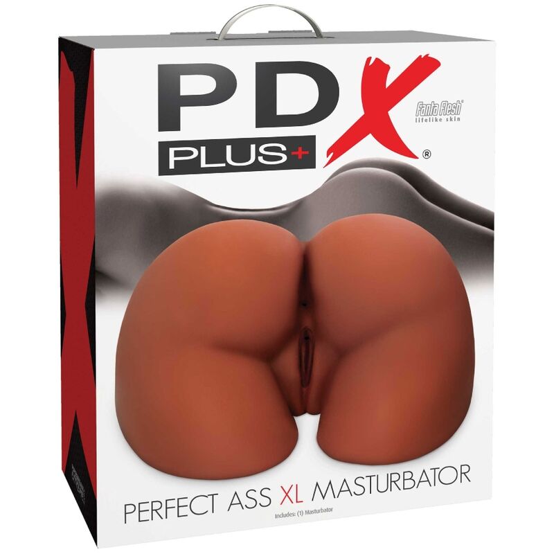 PDX PLUS - MASTURBADOR PERFECT ASS XL DOBLE ENTRADA MARRON - Kanerotika SL