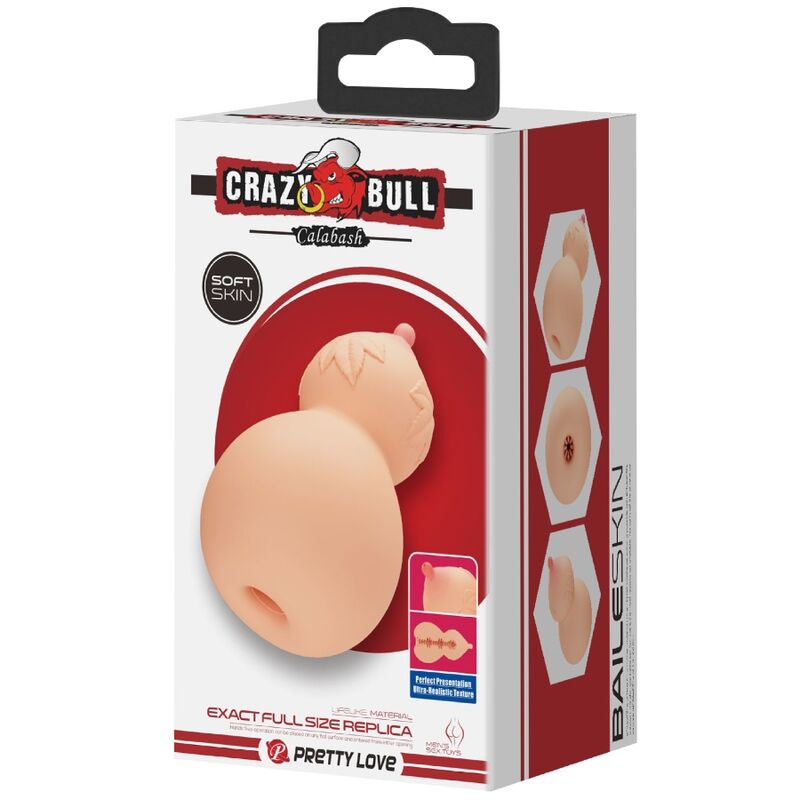 CRAZY BULL - CALABASH MASTUBADOR EN FORMA DE PECHO - Kanerotika SL