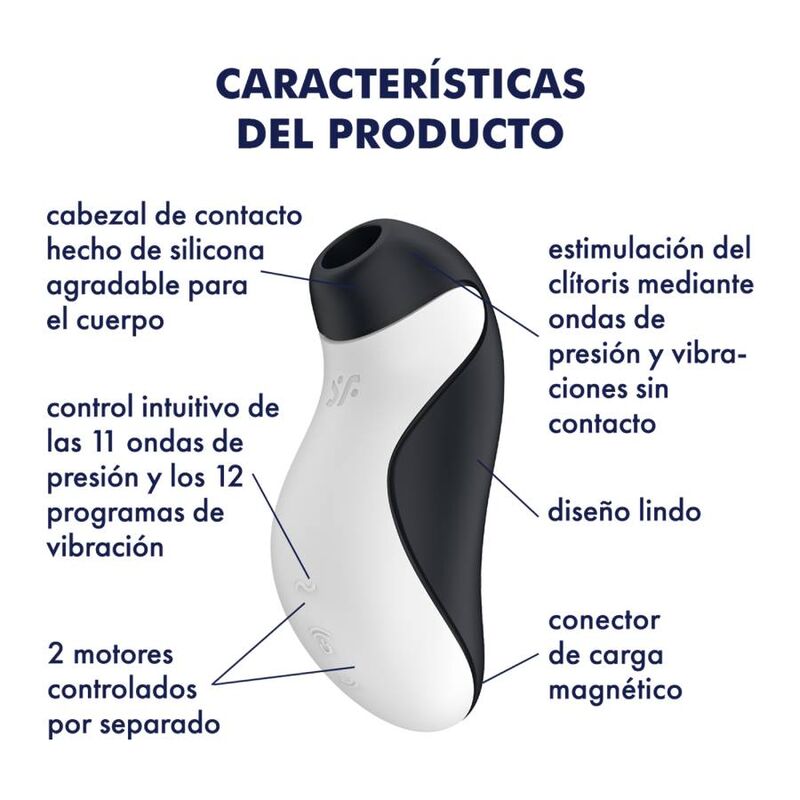 SATISFYER - ORCA AIR PULSE STIMULATOR + VIBRATION - Kanerotika SL