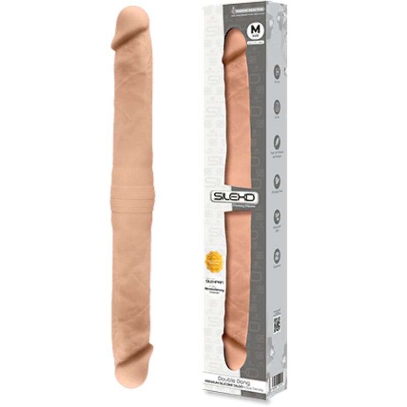 SILEXD - PENE REALISTICO DOBLE SILICONA PREMIUM SILEXPAN 42.5 CM - Kanerotika SL