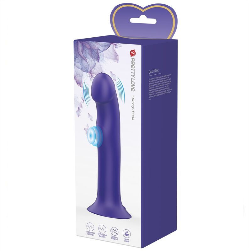 PRETTY LOVE - MURRAY YOUTH DILDO VIBRADOR & RECARGABLE VIOLETA - Kanerotika SL