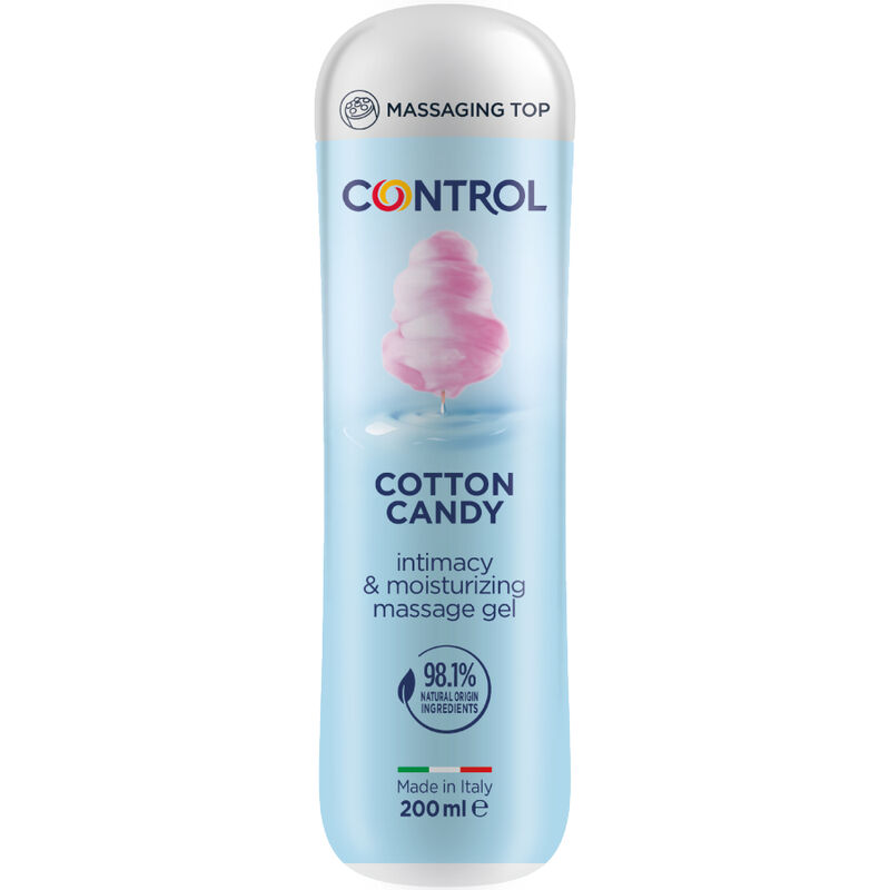 CONTROL - MASAJE GEL 3 EN 1 ALGODÓN DE AZÚCAR 200 ML - Kanerotika SL