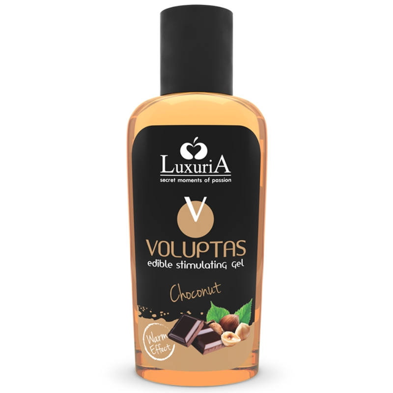 INTIMATELINE LUXURIA - VOLUPTAS GEL MASAJE COMESTIBLE EFECTO CALOR - CHOCONUT 100 ML - Kanerotika SL