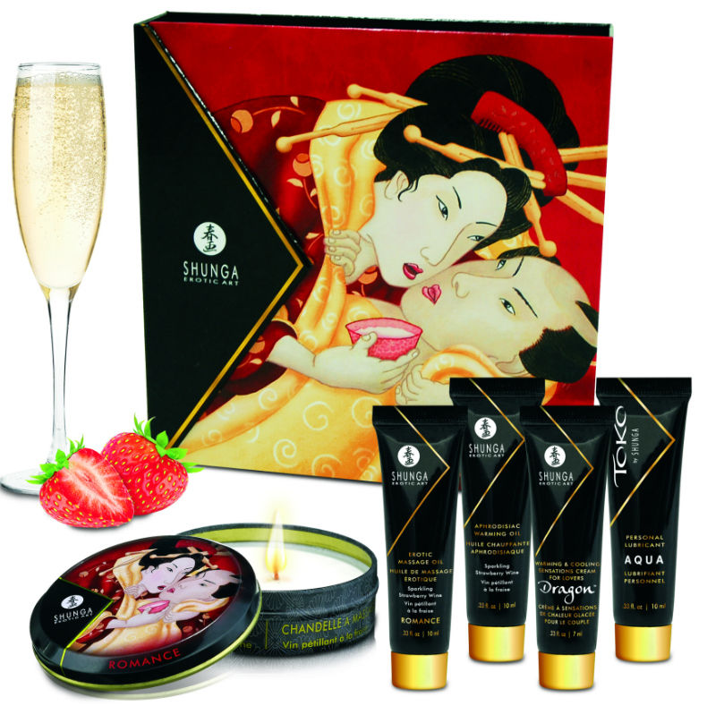 SHUNGA - KIT SECRET GEISHA FRESAS Y CAVA - Kanerotika SL