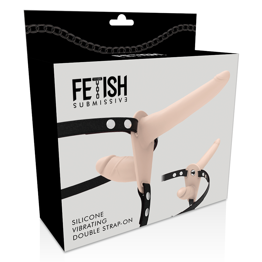 FETISH SUBMISSIVE HARNESS - DOBLE PENETRACIÓN VIBRADOR FLESH UP - Kanerotika SL