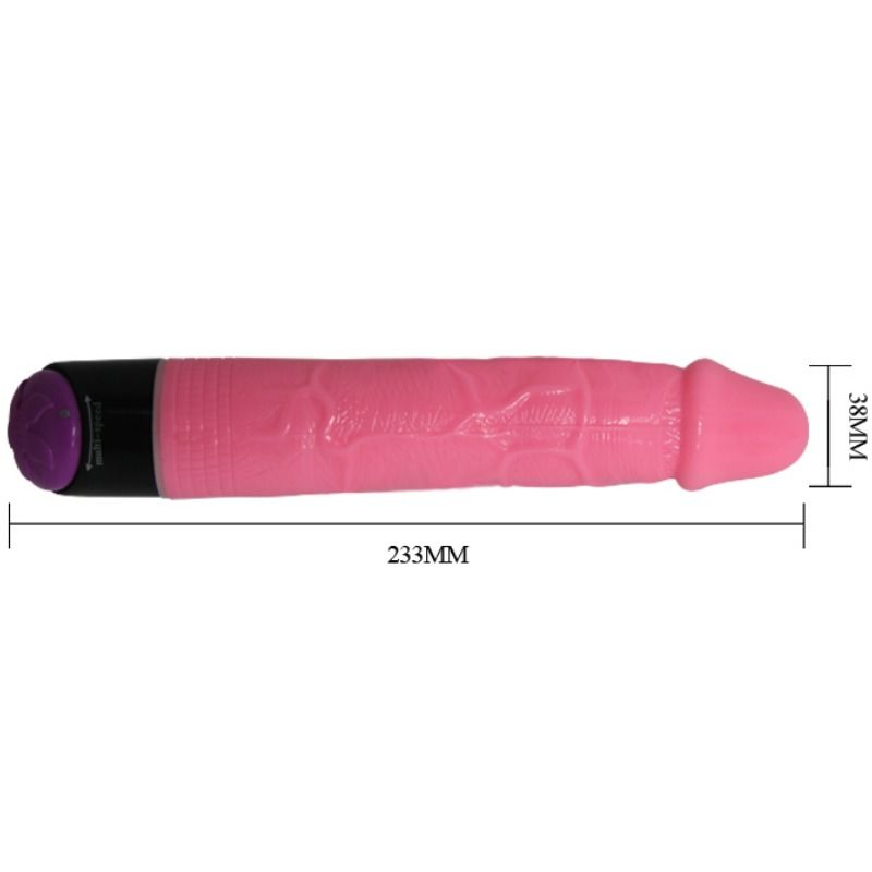 BAILE - COLORFUL SEX VIBRADOR REALISTICO ROSA 23 CM - Kanerotika SL