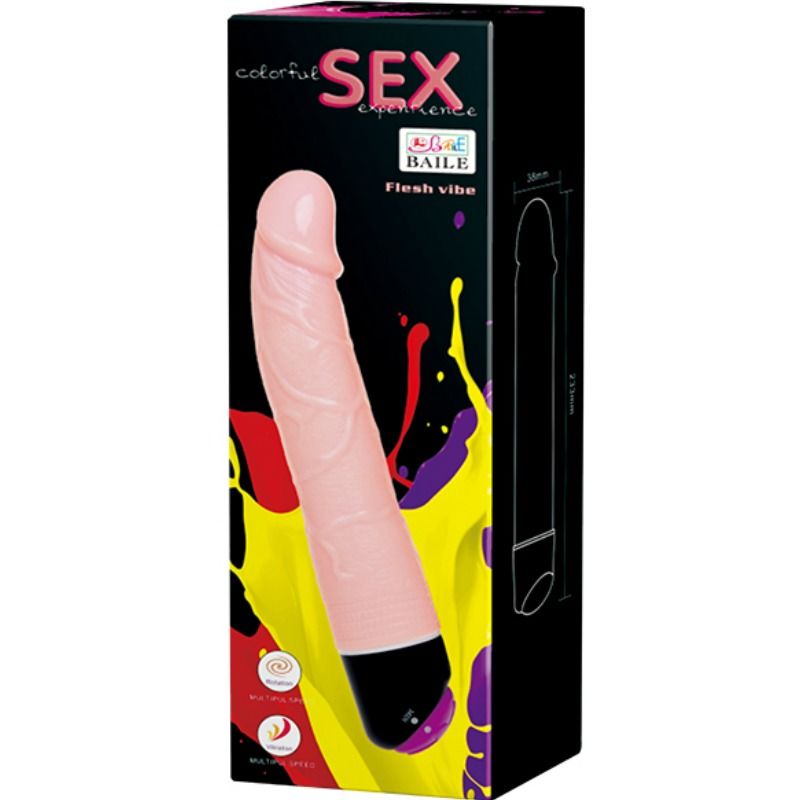 BAILE - COLORFUL SEX VIBRACION Y ROTACION 24 CM - Kanerotika SL