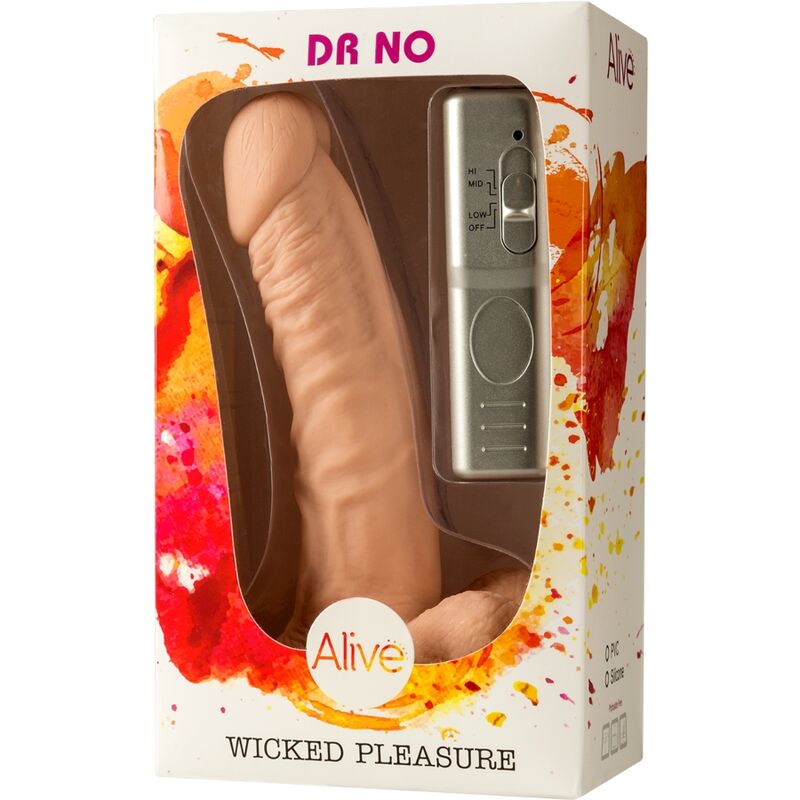 ALIVE - DR. NO PENE REALISTICO VIBRADOR 18 CM - Kanerotika SL