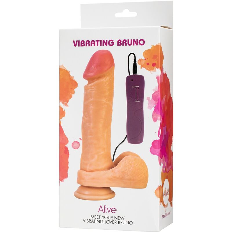 ALIVE - BRUNO PENE REALISTICO VIBRADOR 22 CM - Kanerotika SL