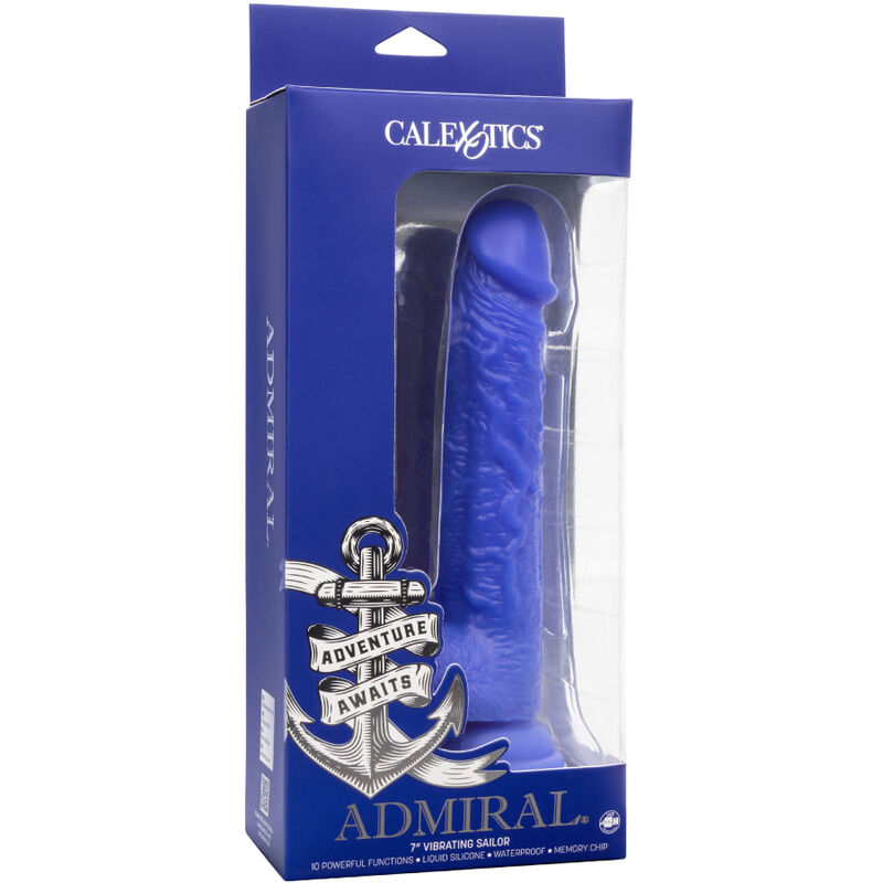 ADMIRAL - SAILOR DILDO REALISTICO VIBRADOR AZUL - Kanerotika SL