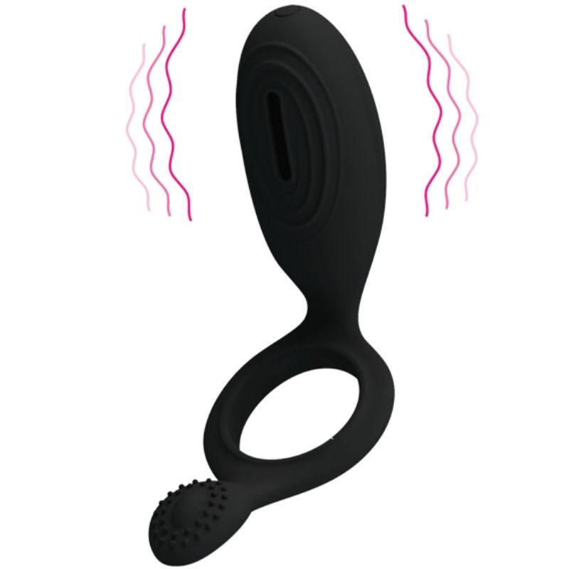 PRETTY LOVE - ANILLO VIBRADOR CON ESTIMULADOR ETHEL - Kanerotika SL