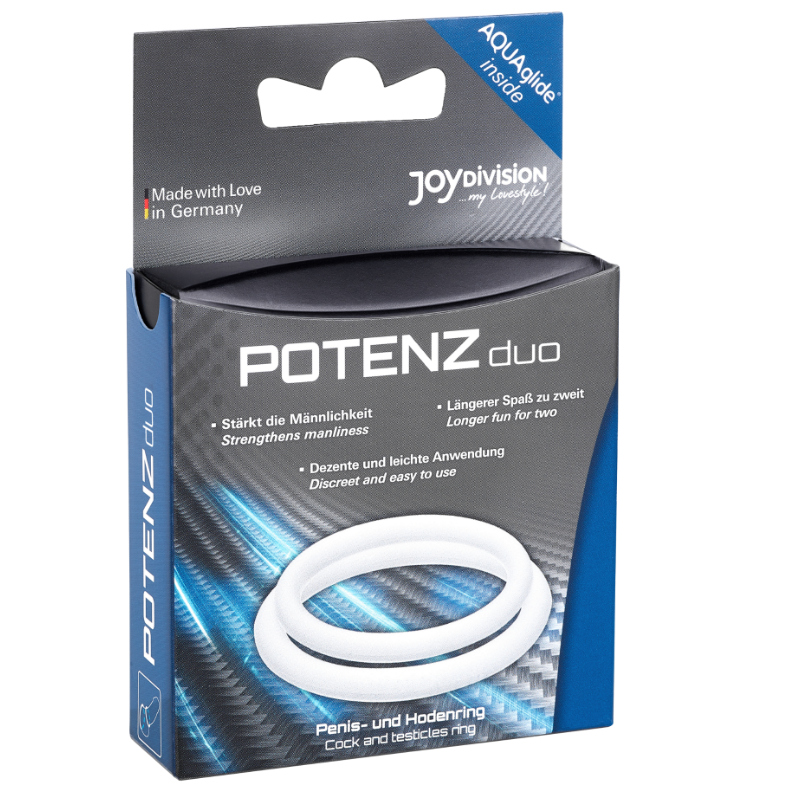 JOYDIVISION POTENZDUO - ANILLOS PARA PENE BLANCO - M - Kanerotika SL