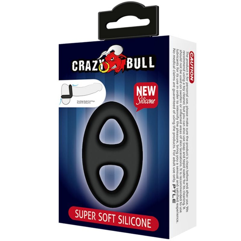 CRAZY BULL - ANILLO SILICONA DOBLE SUPER SUAVE - Kanerotika SL