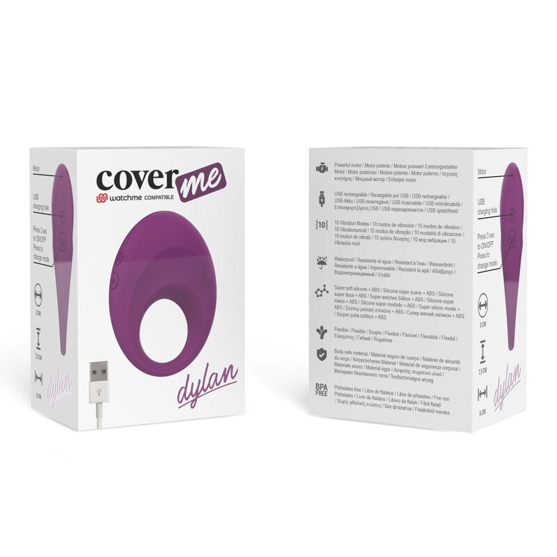 COVERME - DYLAN ANILLO RECARGABLE COMPATIBLE CON WATCHME WIRELESS TECHNOLOGY - Kanerotika SL