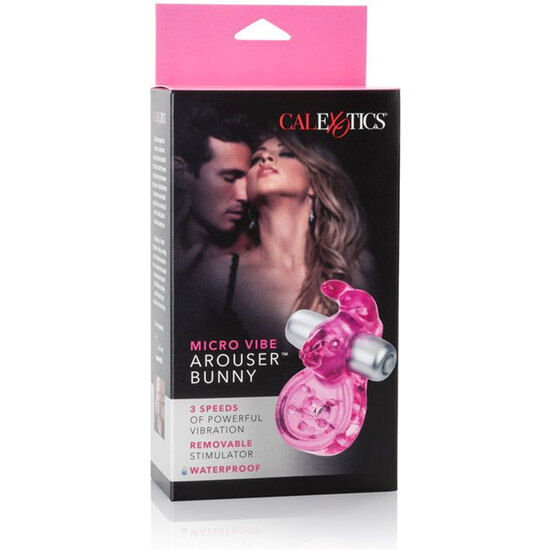 CALIFORNIA EXOTICS - MICRO VIBE AROUSER BUNNY ANILLO VIBRADOR ROSA - Kanerotika SL