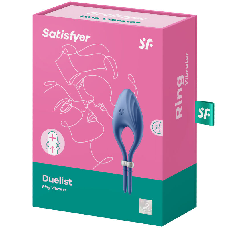 SATISFYER - DUELIST ANILLO VIBRADOR AZUL - Kanerotika SL