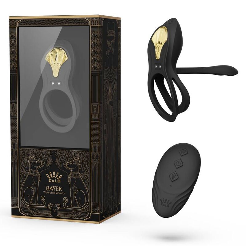 ZALO - BAYEK ANILLO VIBRADOR CONTROL REMOTO PAREJAS NEGRO - Kanerotika SL