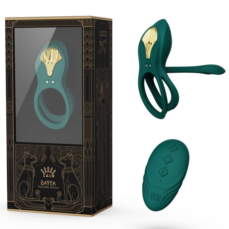 ZALO - BAYEK ANILLO VIBRADOR CONTROL REMOTO PAREJAS VERDE - Kanerotika SL