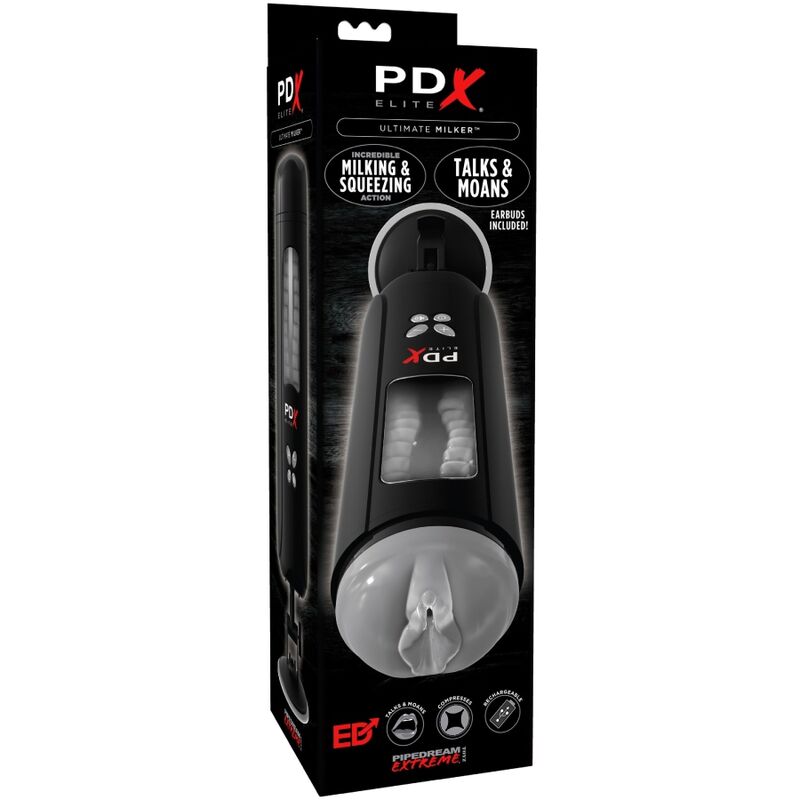 PDX ELITE - MASTURBADOR STROKER ULTIMATE MILKER VAGINA CON VOZ - Kanerotika SL