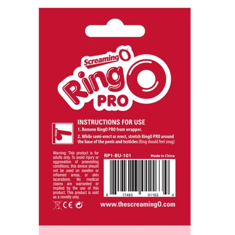 SCREAMING O - ANILLO RINGO PRO XL ROJO - Kanerotika SL