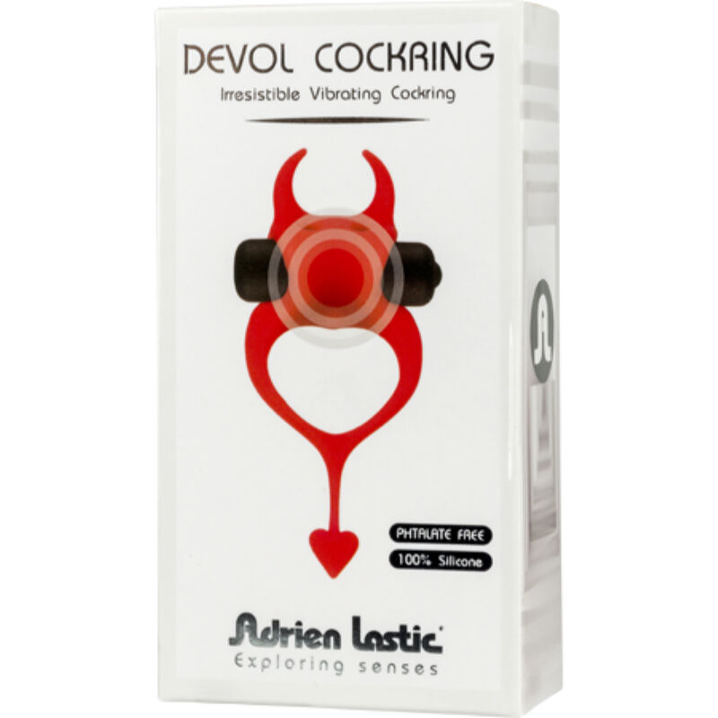 ADRIEN LASTIC - DEVOL COCKRING ANILLO VIBRADOR ROJO - Kanerotika SL